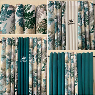CROWN - 3in1 Elegant Teal Color of the Year 2026 Ring Curtain ( 6FT | 7FT ) sold per piece / set.