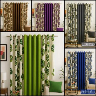 Big Leaf Ring Curtain Geena Cloth 7ft 6ft and 5ft sold per piece