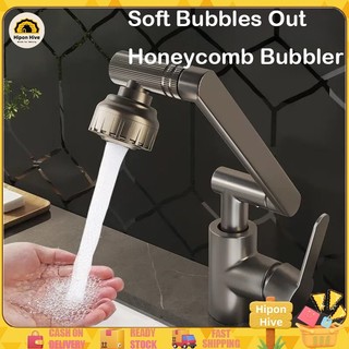 Stainless Steel Kitchen Faucet 360 Rotating Dual Spray Mode Wall Mounted Rust Proof Easy Install Wat