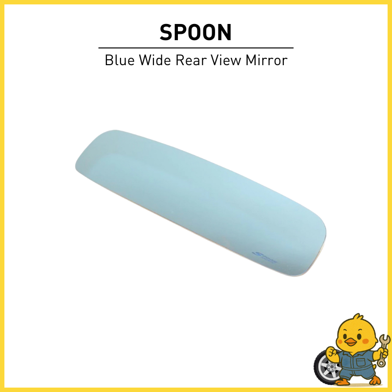 SPOON Blue Wide Rear View Mirror for Honda