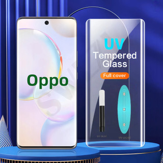 UV Liquid Full Glue Tempered Glass for Oppo  Reno 10 11 12 13 9 8T Pro Plus Screen Protector