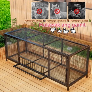 New Chicken Cage with Feeding Door – Easy Assembly, Foldable & Safe for Multiple Chickens