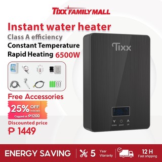TIXX Water Heater 6500W LCD Touch Screen With Automatic Temperature Control 3 seconds to produce hot