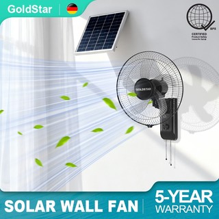 Gold Star 16Inch Solar Wall Fan Strong Wind Solar Fan With Panel Solar Electric Fan With Panel