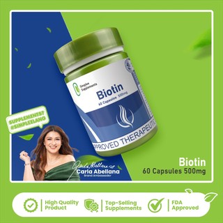 Simplee Biotin – 500mg | 60 Capsules – Supports Hair, Skin & Nail Wellness & Beauty Nutrients [1]