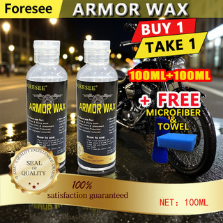 Foresee Armor wax 100ML Buy 1 Take 1, for Matte & Glossy Paint Free, Sponge and Microfiber Towel