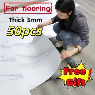50PCS Marble Vinyl tiles 60X60CM Wear-Resistant Floor Sticker Self-AdhesiveWaterproof PVC LIFESTYLE