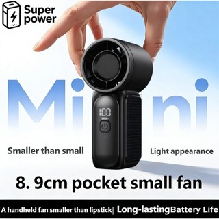 2026 Portable Mini Handheld Turbine Fan, 3.5-inch (5000mAh) High-Speed ​​Personal Strong Wind