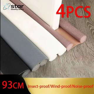 4PCS Upgrade The Double-Sided Door Bottom Sealing StripSound Insulation Mosquito Prevention Air Leak