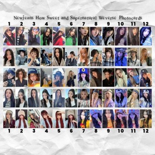 NEWJEANS SUPERNATURAL WEVERSE VERSION OFFICIAL PHOTOCARDS MINJI HANNI DANIELLE HAERIN HYEIN NJZ