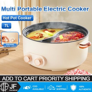 JF Multi portable cooker electric 7L hot pot cooker Dual Sided non stick rice cooker Knob DH65