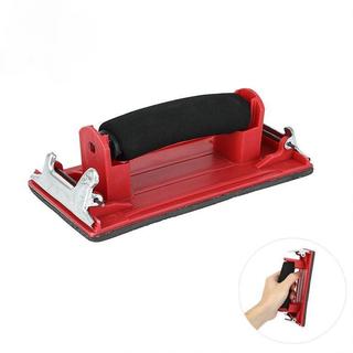 Red 180*90mm Sandpaper Handle Hand Tool With Sponge Handle For Sanding And Polishing