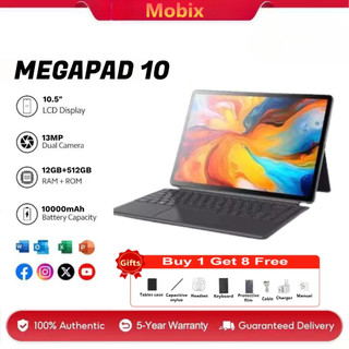 MEGAPAD 10 Tablet | 12GB RAM+512GB ROM | 15000mAh | Dual Sim 4G LTE/WiFi | Tablet for Gaming