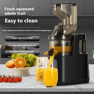 Cold Press Juicer with  200W 65RPM Powerful Motor Slow Masticating Juice Extractor Fits Whole Fruits