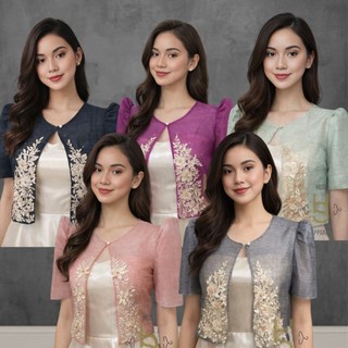 MODERN FILIPINIANA ORGANZA BOLERO LACE
