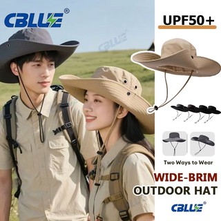 CBLUE fisherman hat for men/women summer hat with windproof rope sun protection bucket hiking hat