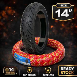 JH MOTORCYCLE TUBELESS TIRE  14” Rim Free Sealant and Pito/