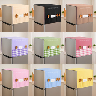 REF COVER Refrigirator Dust Proof Cover with Pockets Washing Machine Cover