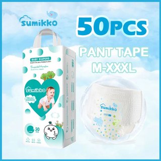 Baby diaper 50PCS PANTS M L XL XXL XXXL Unisex Ultra thin and dry Breathable diapers