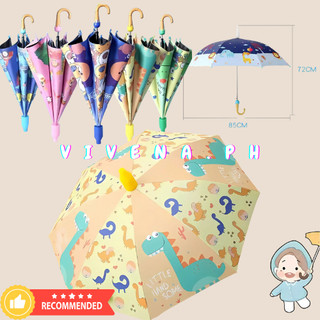 VIVENA Kids Cartoon Child Long-handle Umbrella for Boys and Girls Payong UV Long Handle Paying