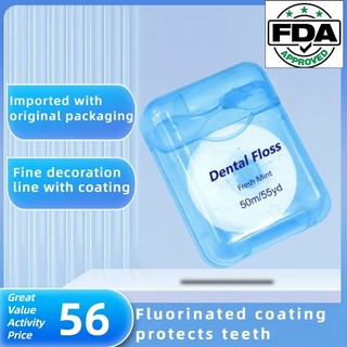 Watsons 50m Dental Floss Portable Dental Care For Oral Clean Effective Plaque Removal Teeth&Gum