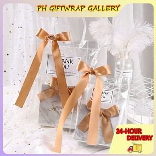 PVC/ Plastic Transparent Bag/ Transparent Tote handbag gift Clear bag gift packaging bag Christmas