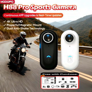 MODOFO Mini Action Camera Waterproof HD WiFi Camera For Live Portrait Mode& Vlogging Camera