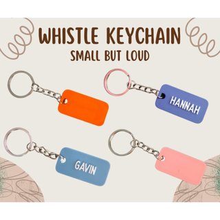 Personalized whistle keychain (Small but loud)