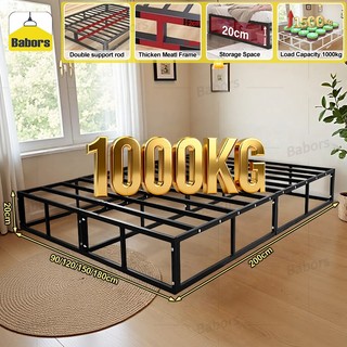 Royal Minimalist Iron Bed Frame Premium High Load Bearing Single\Double Bed Sturdy
