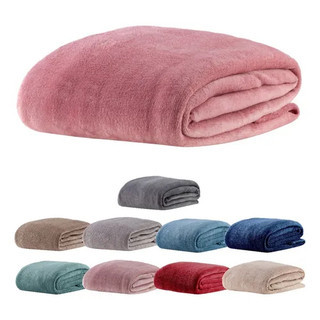 Soft, Fluffy Microfiber Plain Blanket Single Size Blanket   (125x200cm)