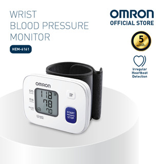 Omron HEM-6161 Automatic Wrist Type Blood Pressure Monitor BP BPM Digital Battery Operated