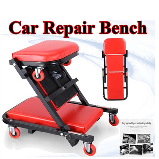 Foldable Z-Shaped Mechanic Creeper – Multifunctional Reclining Repair Board for Under-Car Maintenanc