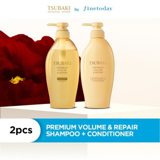 TSUBAKI Premium Volume & Repair Shampoo + Conditioner Set 450ml