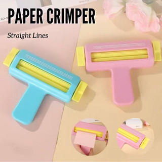 PrinDex Craft Paper Crimper Straight Lines for scrapbooking chip bag DIY