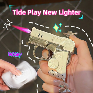 Gyro Gun Toy Folding Rotating Decompression Windproof New Creative Personality For Men