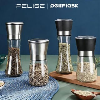 Pelise Stainless Steel Manual Pepper Grinder – Multifunctional Adjustable Spice Grinder
