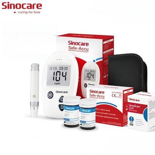 Sinocare Safe - Accu 50Kit Blood Glucose Meter Kit with 50pcs. Test Strips and 50pcs. Lancets