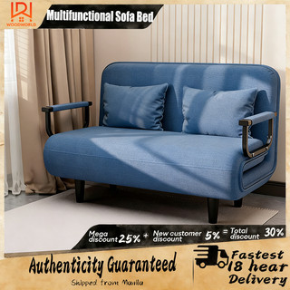 Multifunctional Fabric Sofa Folding Sofa Bed 80/100/120/150CM Scalable Variable Washable Sofa Bed