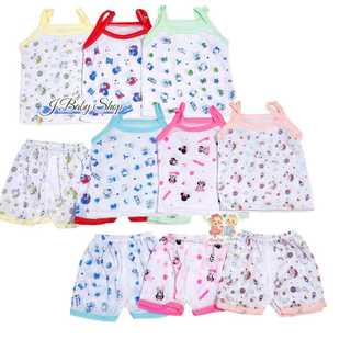 6 Pairs Infant Sando Short 0-6mos Assorted Design and Color /  For Baby Boy and Baby Girl