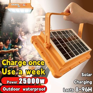 Solar Emergency Light Outdoor Waterproof IP66 Solar Flood Light Flashlight Rechargeable