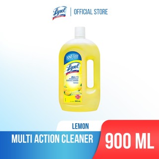 Lysol Multi Action Cleaner Antibacterial Lemon Scent 900 mL