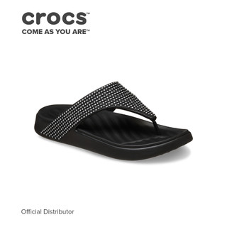 Crocs Women's Getaway Gems Triangle Flip in Black