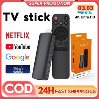 4K HD TV Stick Android 13.0 HDMI 4+64GB Wifi Smart Media Player Netflix/Disney+ Mini TV Boxes
