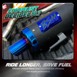 BSM EXHAUST PIPE FOR HONDA AND YAMAHA SCOOTERS