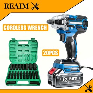 REAIM Impact Wrench Cordless  Heavy Duty Screwdriver Total Impact Wrench Cordless