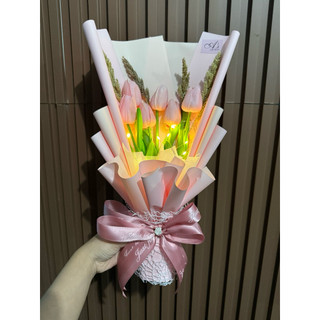 3 & 6pcs. Artificial Tulips Bouquet (NEW ARRANGEMENT)