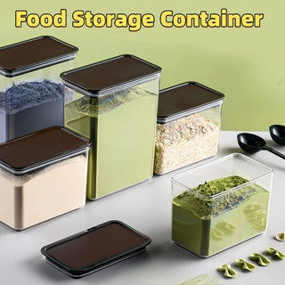 Acrylic Airtight Food Storage Powder Container For Milk Tea Shop & Home 800ML & 1600ML
