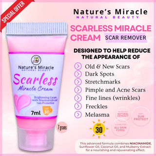 Nature's Miracle Scarless Miracle Cream Scarless Miracle Cream Original Scar Remover Cream Original