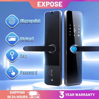 smart door lock with key fingerpringt APP Passcode double door lock heavy duty Digital lock for door