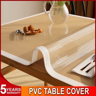 Eone Home PVC Table Cover Waterproof Transparent Table Cloth Plastic Cover For Table Oil Proof Mat